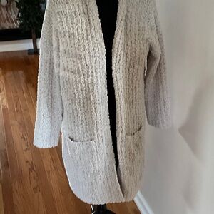 Cozy Textured Open Front Cardigan